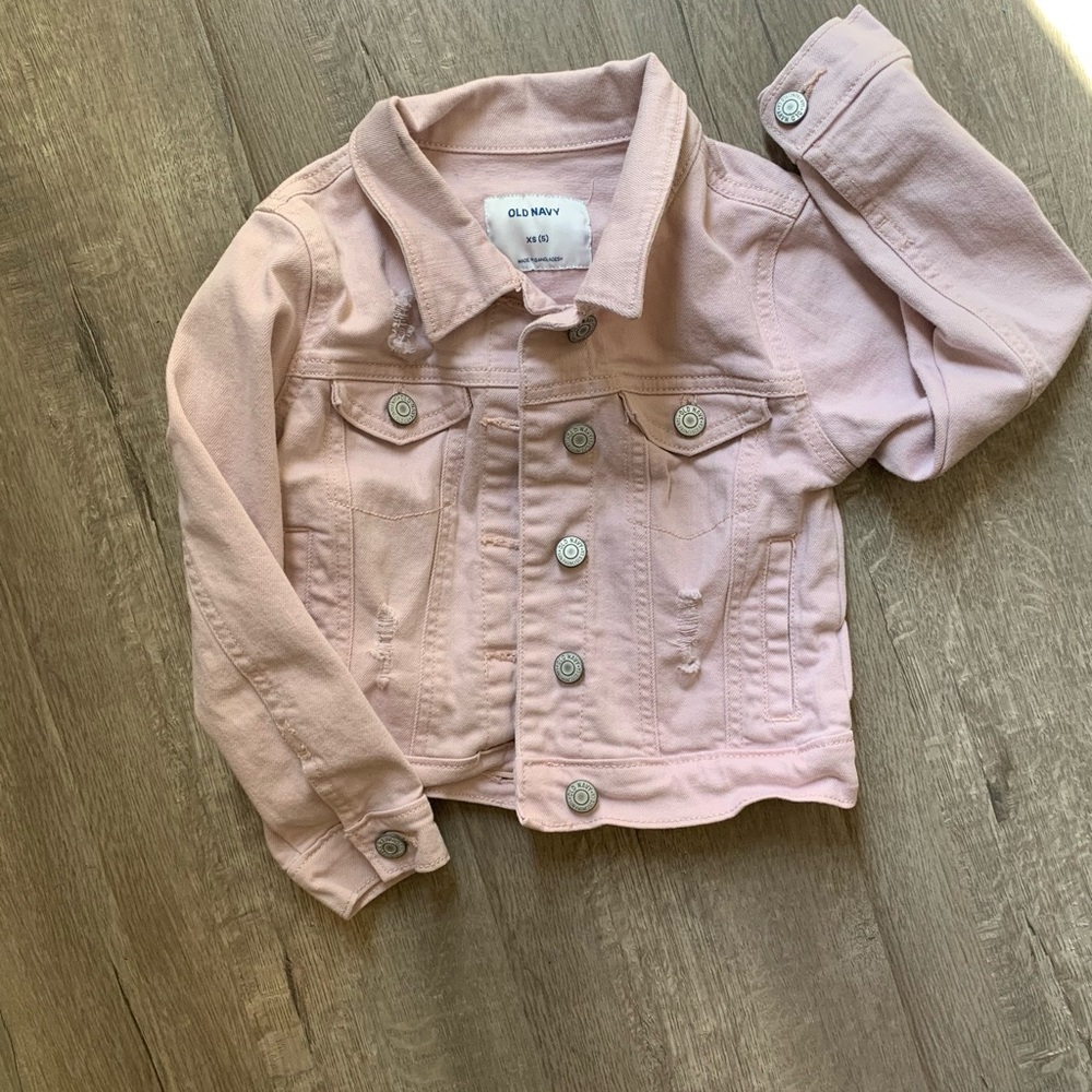 Old Navy Girls Punk Denim Jacket